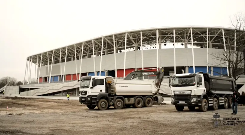 Șantier la stadionul Steaua! Ce lucrări au loc la arena echipei din Liga 2. „Durata este de 3 luni!” | VIDEO&FOTO