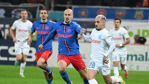 S-a ars de tot tabela de pe Arena Națională. Cum a ajuns să arate „cubul” electronic, după FCSB - Universitatea Craiova