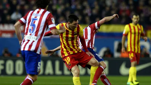 Messi și Neymar, egali cu Villa și Diego Costa! Catalanii rămân lideri în Spania! Atletico Madrid – Barcelona 0-0
