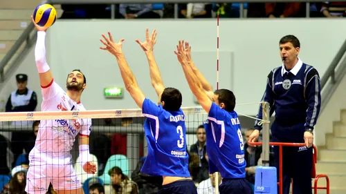 SCM U Craiova - Diatec Trentino, scor 0-3, în sferturile Cupei CEV la volei masculin