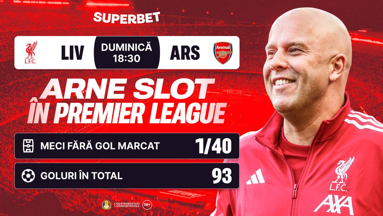 ADVERTORIAL. Liverpool – Arsenal: bătălia pentru titlu începe pe Anfield