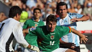 VIDEO Un fost ceferist a rupt poarta Uruguayului cu un golazo!** A patra cea mai bună echipă de la ultimul CM, umilită la 3.637 de metri altitudine