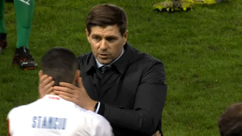 Steven Gerrard, mesaj special pentru Nicolae Stanciu după super golul românului cu Rangers! Ce i-a transmis jucătorului Slaviei Praga, chiar pe teren