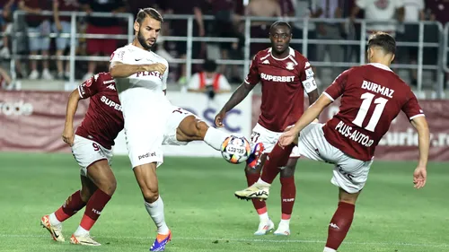 Rapid București - CFR Cluj 2-2, în etapa 2 din Superliga! Gazdele smulg un punct în minutul 7 al prelungirilor