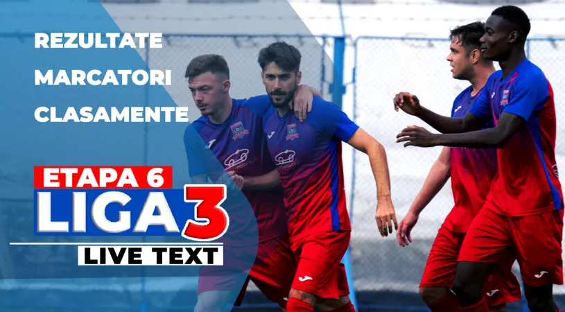 Etapa 6 Liga 3 | Sepsi OSK 2 a demolat Brăila! Metalurgistul Cugir și Unirea Tăşnad, ultimele echipe cu punctaj maxim au pierdut. Steliano Filip a reușit la Lotus ce n-a putut în toată cariera: dubla