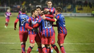 Melinte, cel mai bun stelist din lotul Chiajnei. Concordia - Steaua 1-4. Roș-albaștrii rămân lideri, cu trei puncte avans. VIDEO REZUMAT