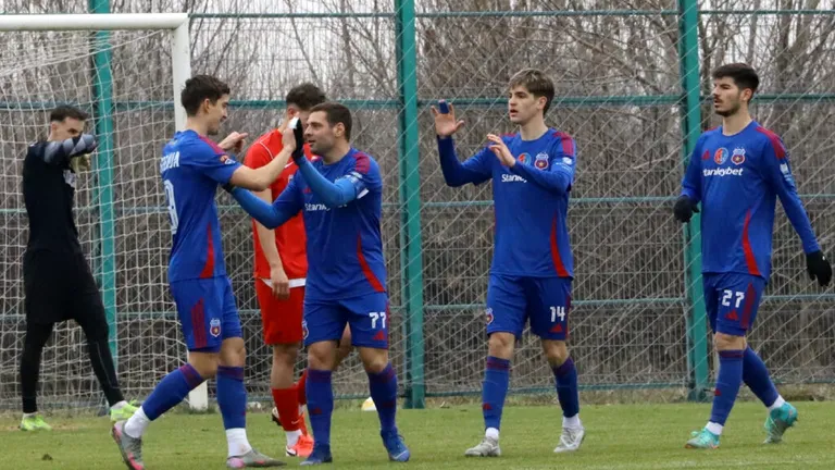 Steaua, fără milă în amicalul cu CSM Alexandria. Spaniolii Gualda și Rubio au marcat cinci goluri