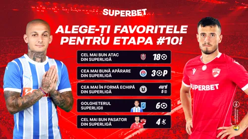 Ce mai reușesc vedetele SuperLigii? Vezi Oferta Superbet și alege inspirat! ADVERTORIAL