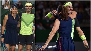 „Imposibil să arate așa la 52 de ani!" Fanii au rămas mască după ce Gabriela Sabatini a jucat alături de Rafael Nadal la dublu-mixt | FOTO & VIDEO