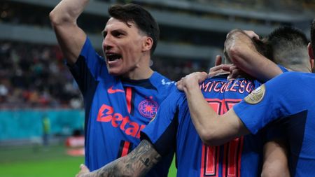 FCSB - Universitatea Cluj 1-0, în etapa 3 din play-off-ul Superligii. Campioana se impune prin reușita din penalty a lui David Miculescu și se instalează în fruntea clasamentului!