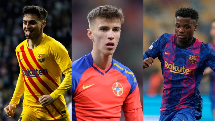 Clauzele fotbaliștilor de la Barcelona! Octavian Popescu, la egalitate cu veteranii Dani Alves și Aubameyang! Suma uriașă cerută de catalani pentru Ansu Fati și Pedri