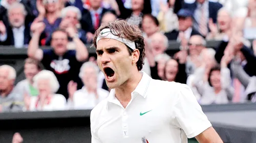 Revoluționarul FedEx!** Roger Federer a devenit primul jucător din lume ce va juca a 8-a finală pe iarba de la Wimbledon