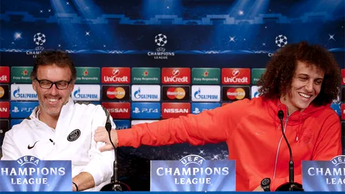 Genial. David Luiz a fost întrebat cine e mai bun: Blanc sau Mourinho. Toată sala a izbucnit în râs când a auzit răspunsul
