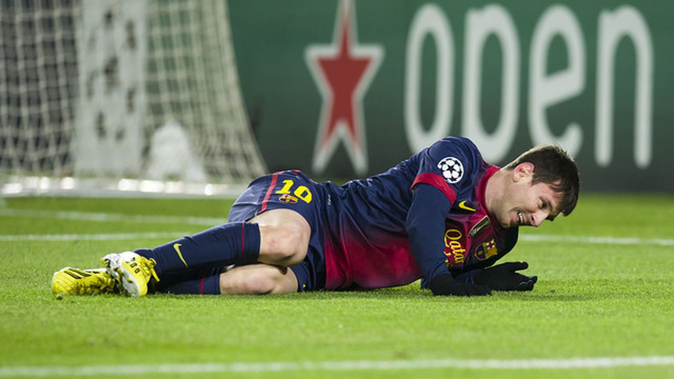Accidentarea lui Messi nu a fost întâmplătoare!** FOTO Fanii catalanilor știau că vor asista la un moment DRAMATIC! "Indiciul" care i-a urmărit tot meciul