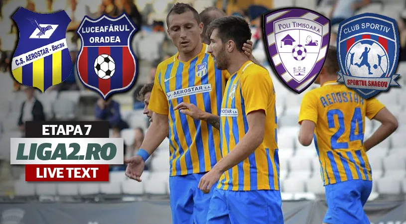 Foștii utiști Hlistei și Buia îi aduc Snagovului victoria la Timișoara, cu ACS Poli.** Aerostar sparge gheața în acest sezon, o învinge pe Luceafărul Oradea și scapă de ultimul loc