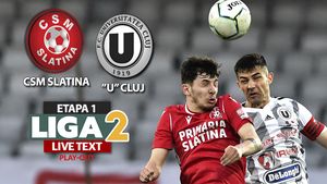 ”U” Cluj obține la Slatina cea mai clară victorie în acest sezon de Liga 2, însă își asigură doar salvarea de la retrogradare. Oltenii sunt ca și picați în Liga 3