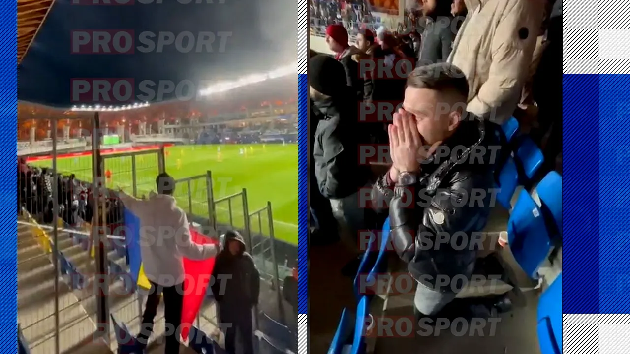 Imaginile cutremurătoare cu frații lui Edi Iordănescu vor zgudui România! Andrei plânge și se roagă, în genunchi, în ultimele 10 minute ale meciului cu Israel, în vreme ce Alex urlă cu tricolorul în brațe și se ține de gard pentru a rezista emoțiilor calificării la EURO 2024! | EXCLUSIV VIDEO