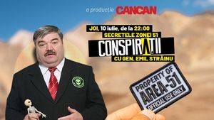 Gen. Emil Străinu dezvăluie secretele Zonei 51 / Joi, 10 iulie, de la 22:00, LIVE pe YouTube CANCAN