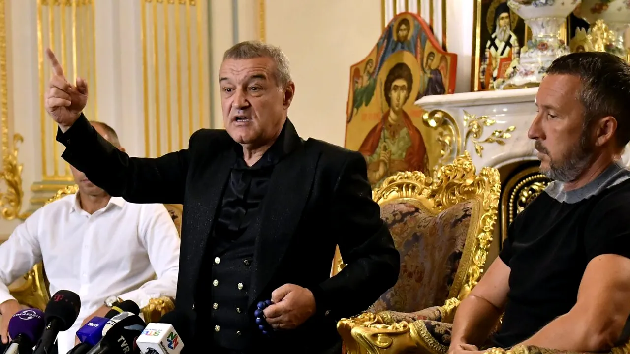 Gigi Becali l-a sunat pe Meme Stoica și a vrut să ia o decizie șocantă! A cerut să facă 10 schimbări în timpul meciului Oțelul - FCSB, la pauză: „Îi schimb pe bandă rulantă! O să iau alții”