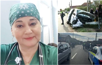 Ea este Virginia, doctorița de la ATI care a fost aproape strivită de o șoferiță! Coincidență stranie, accidentul s-a produs după ce și-a înmormântat socrul 