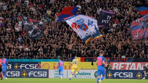 FCSB riscă sancțiuni din partea UEFA din cauza unui steag al Peluzei Nord! Mihai Stoica explică: „Avem probleme cum nu vă puteți imagina!”
