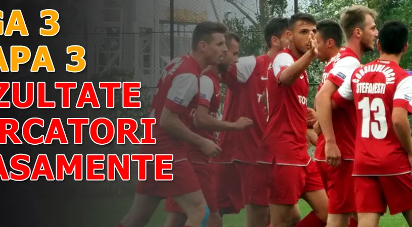 Rezultatele și marcatorii** etapei a III-a