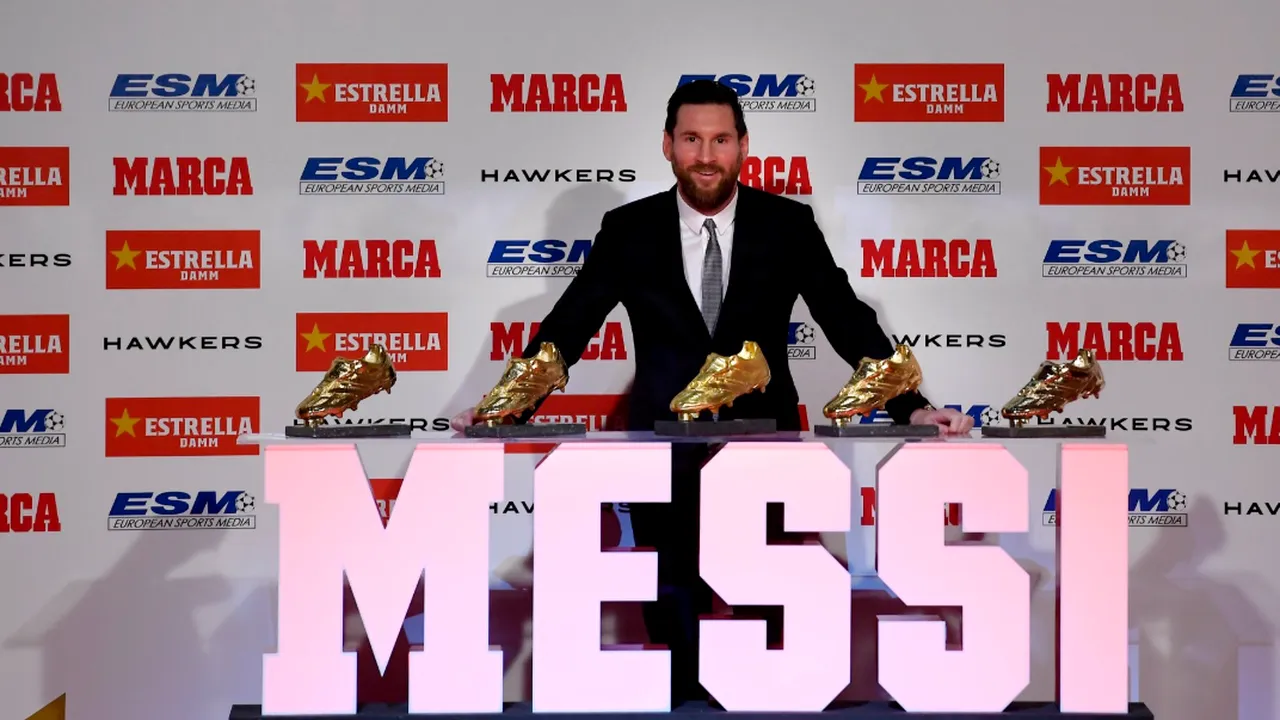 Încă un record pentru Messi! Starul Barcelonei a primit Gheata de Aur: 
