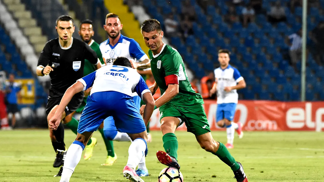 Concordia Chiajna - CSM Poli Iași 0-1. Autogolul lui Feussi, primul gol marcat de moldoveni în noul sezon. Miriuță, un car de nervi după fluierul final