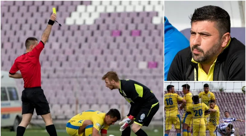 Marius Baciu a făcut scandal cât casa la adresa arbitrajului din meciul cu ASU Politehnica. 