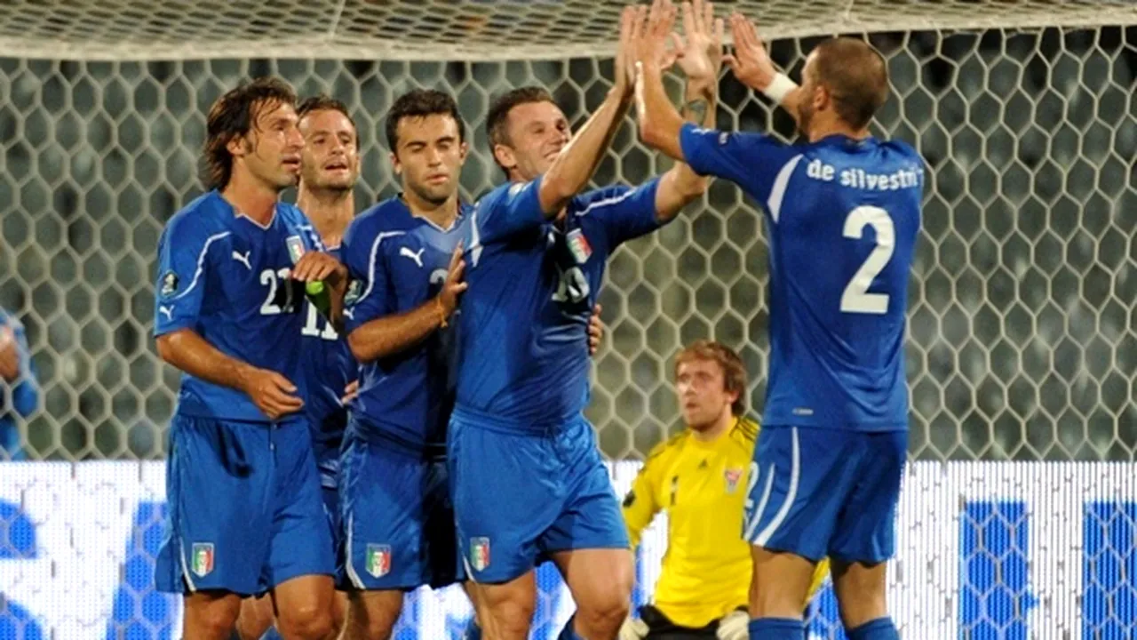 VIDEO Victorie istorică pentru Italia! Squadra Azzurra n-a mai câștigat cu 5-0 de 23 de ani