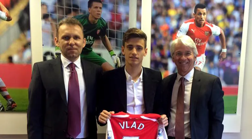 Vlad Dragomir a semnat cu Arsenal.** Juniorul lui ACS Poli e primul român în echipa 