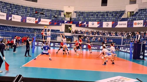 Volei: Arcada Galați, victorie spectaculoasă în Cupa CEV! Azi, de la ora 18.00, duel cu Dinamo Moscova în sferturile de finală