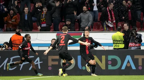 Rezultatele serii în optimile UEFA Europa League și Conference League. Leverkusen o întoarce pe Qarabag și rămâne neînvinsă în acest sezon, în timp ce PAOK revine de la 0-2 și o elimină pe Dinamo Zagreb într-un mod spectaculos