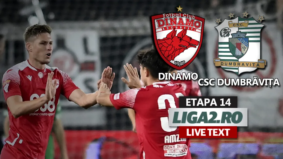 Dinamo a făcut show la Giurgiu, cu CSC Dumbrăvița. A obținut o victorie convingătoare și continuă să spere la play-off