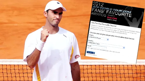 An de excepție pentru Tecău!** Românul, nominalizat la categoria „tenismanul preferat al fanilor în 2012”. Intră și VOTEAZĂ‚-L