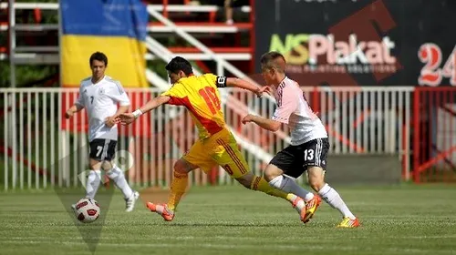 Naționala under-19 a României a remizat cu Elveția, scor 1-1