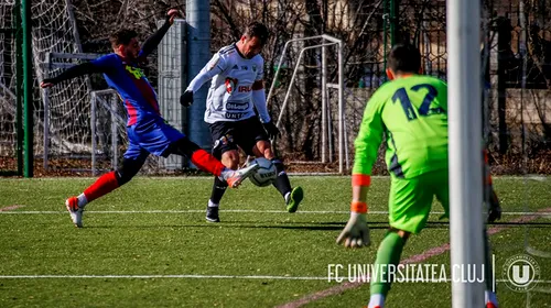 Dublă victorie pentru ”U” Cluj în ultimele două amicale jucate înaintea reluării campionatului. ”Studenţii” au dat 11 goluri într-o zi