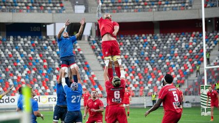Derby de România s-a jucat la rugby pe arena din Ghencea: Steaua învinsă în ultimele minute de Dinamo, 27-28! Ce record au doborât oaspeții | VIDEO