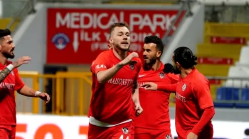 Alexandru Maxim, „dublă” de efect în Turcia! Echipa lui Marius Șumudică a câștigat cu 4-0 și se află la 3 puncte de primul loc | VIDEO