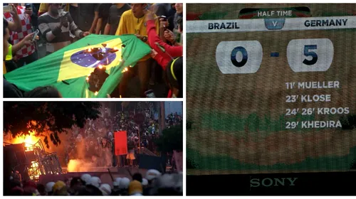 Haos pe străzile orașelor braziliene. Umilința din semifinala cu Germania a provocat ample proteste de stradă