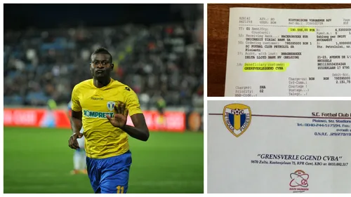 Bokila, BLOCAT de Petrolul! FOTO: Actele care dovedesc că prahovenii au plătit transferul definitiv al congolezului. Cât a costat