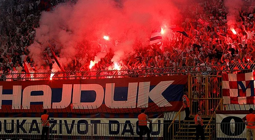 VIDEO | Ultrașii lui Hajduk Split nu au mai putut suporta un nou eșec! Jucătorii, puși în pericol de fani