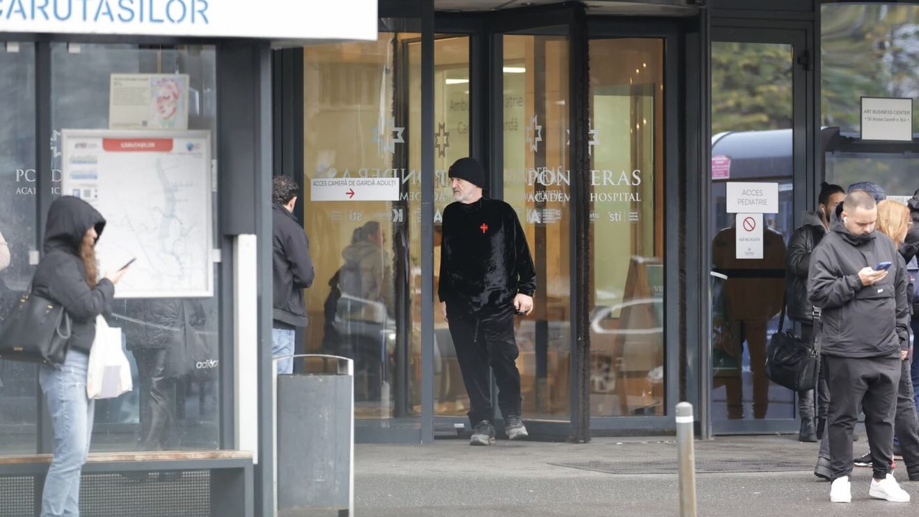 Imaginile zilei cu Gigi Becali la spital. I-a dat un teanc de bani lui Ionuț Luțu şi s-a purtat ca un star rock cu femeile din jur