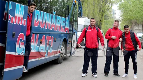 Jucătorii Dunării au fost convinși să renunțe la protest** și au plecat în deplasarea de la Suceava