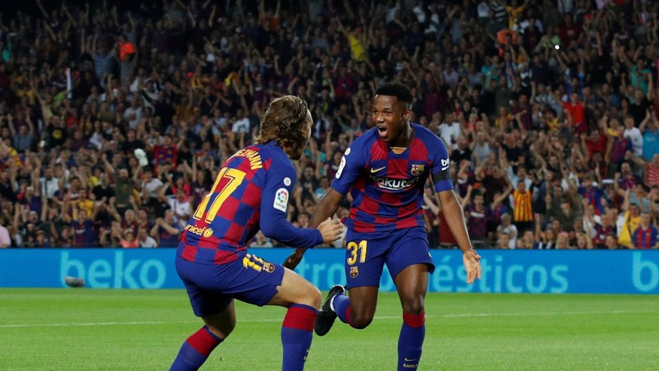 Barcelona vrea să-l "blocheze" pe Ansu Fati pe Camp Nou! Clauză de reziliere amețitoare pentru puștiul de 16 ani al catalanilor