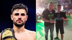 Povestea puștiului care acum 8 ani făcea o poză cu Moroșanu, iar acum luptă pentru titlul intercontinental la kickboxing