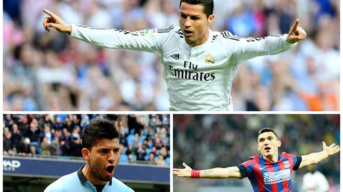 Topul eficienței golgheterilor din campionatele europene. Ronaldo e lider categoric. Vezi unde se clasează Keșeru