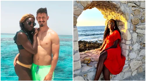 Cum arată Milagros, cumnata lui Radu Drăgușin, cu origini în Guineea Ecuatorială! A jucat volei la Dinamo și e o prezență exotică. GALERIE FOTO