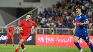 Dennis Politic a răbufnit după ce a dat gol în Drita – FCSB 1-3: „Mă bucur că le-am închis gura!”