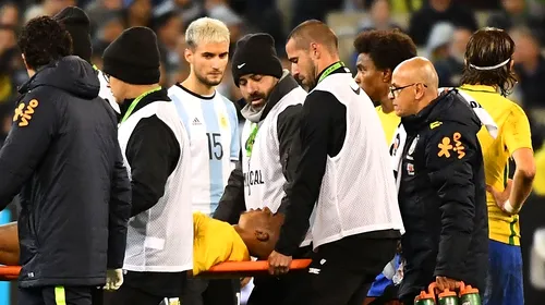 Gabriel Jesus a suferit o fractură a orbitei oculare în meciul Brazilia – Argentina 0-1